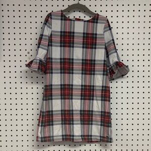 Vineyard Vines Kids Plaid Dress in Red and Blue